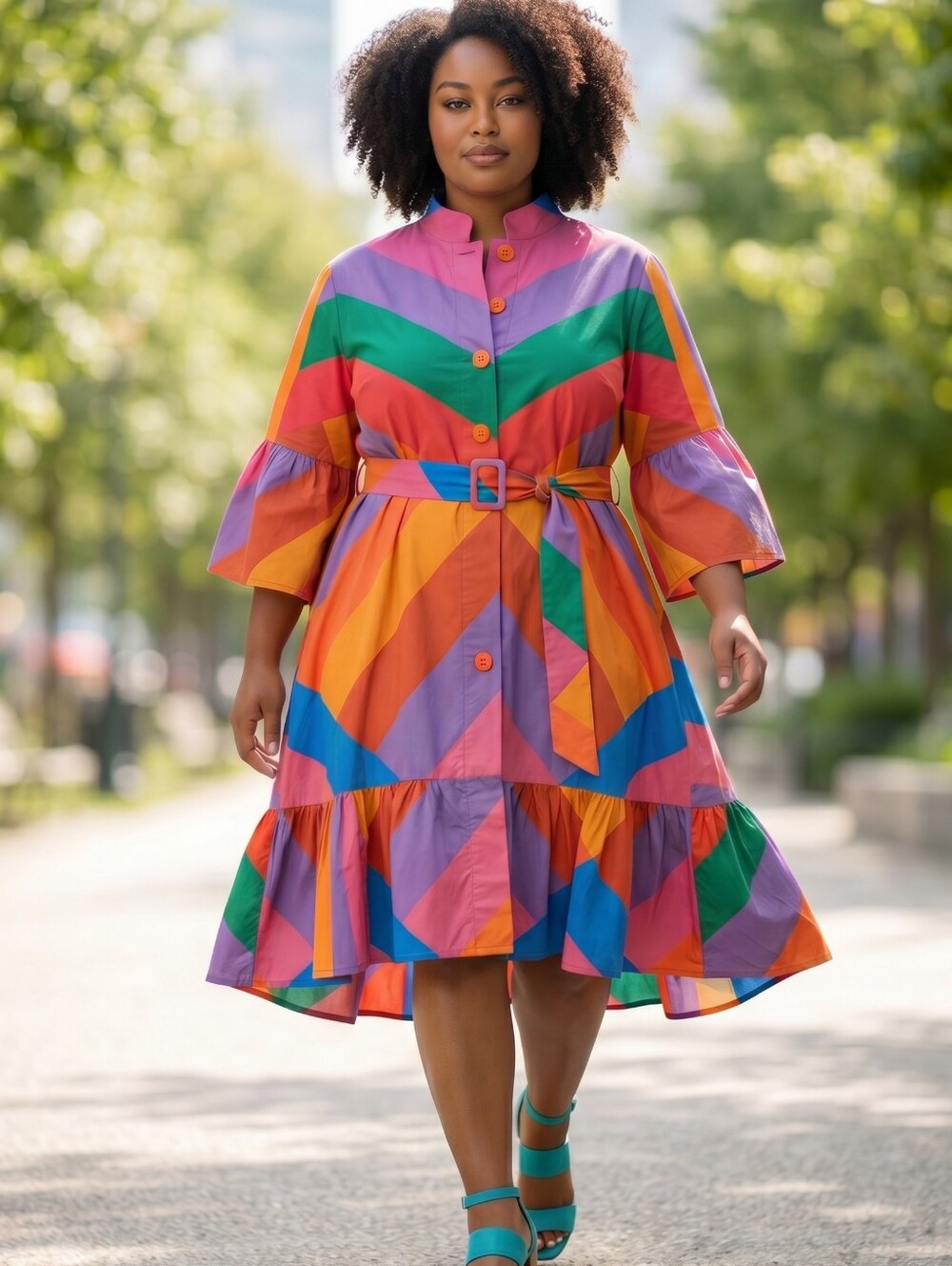 Farm Rio Amanda Stripe Dress- Size Small